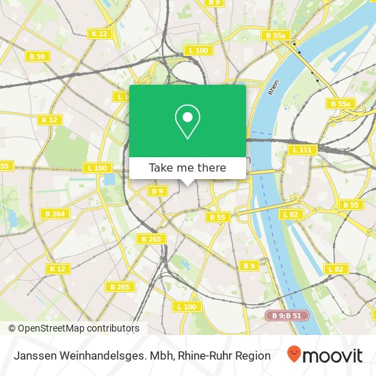 Janssen Weinhandelsges. Mbh map