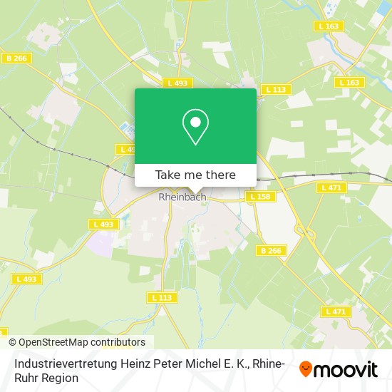 Карта Industrievertretung Heinz Peter Michel E. K.