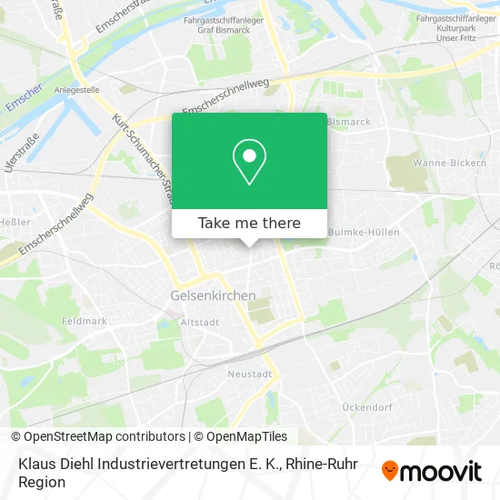 Карта Klaus Diehl Industrievertretungen E. K.