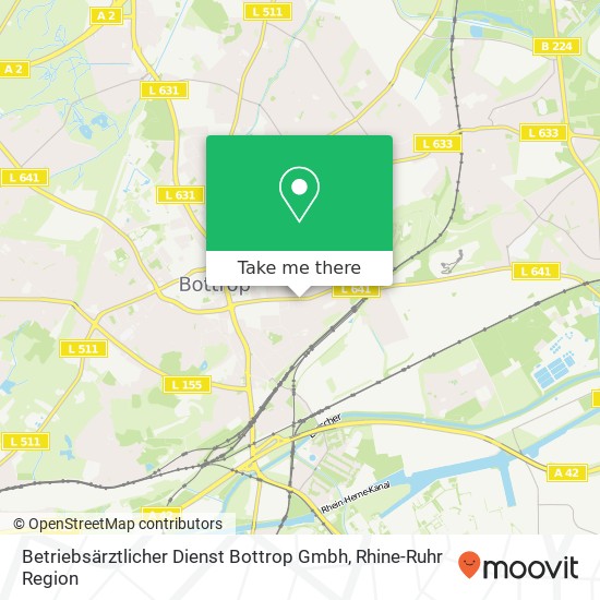 Betriebsärztlicher Dienst Bottrop Gmbh map