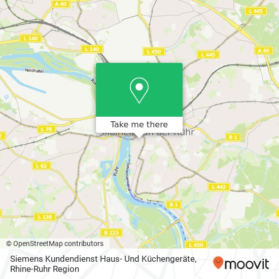 Карта Siemens Kundendienst Haus- Und Küchengeräte