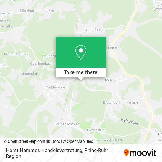 Horst Hammes Handelsvertretung map