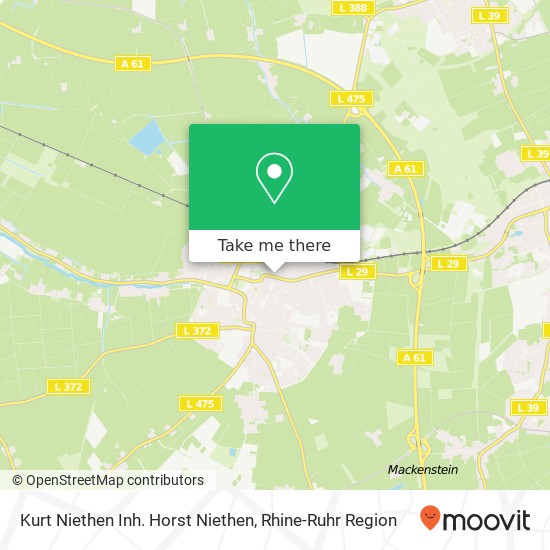 Kurt Niethen Inh. Horst Niethen map