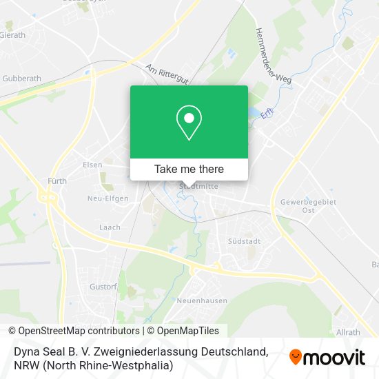 Dyna Seal B. V. Zweigniederlassung Deutschland map