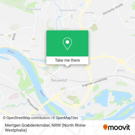 Карта Mertgen Grabdenkmäler