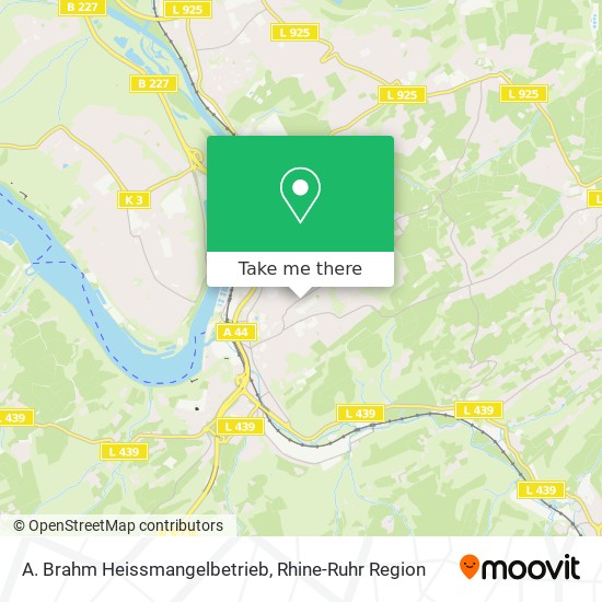A. Brahm Heissmangelbetrieb map