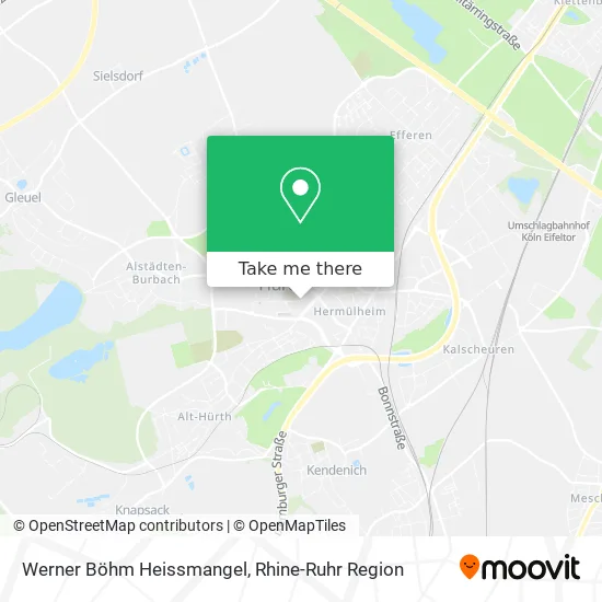 Карта Werner Böhm Heissmangel