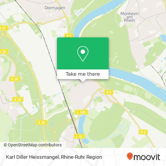 Karl Diller Heissmangel map