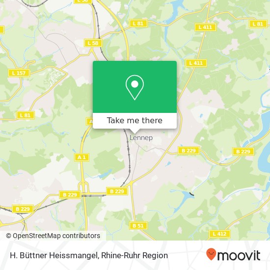 H. Büttner Heissmangel map