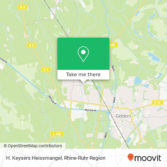 Карта H. Keysers Heissmangel
