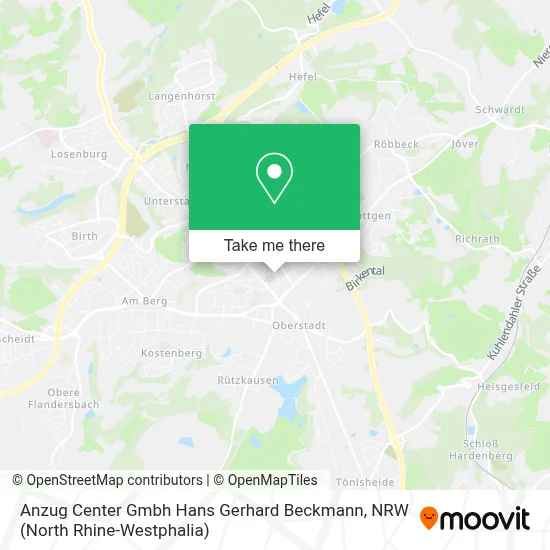 Anzug Center Gmbh Hans Gerhard Beckmann map