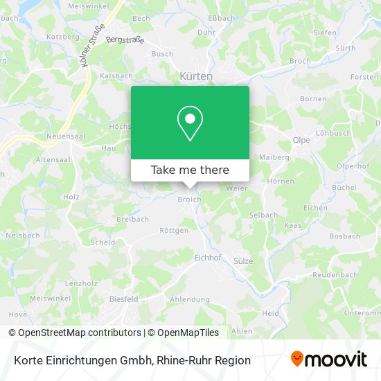 Korte Einrichtungen Gmbh map