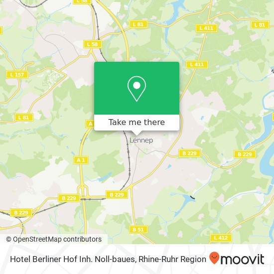 Hotel Berliner Hof Inh. Noll-baues map