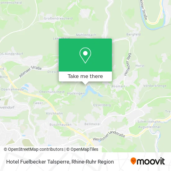Карта Hotel Fuelbecker Talsperre