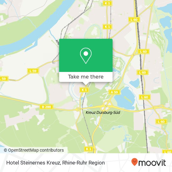 Hotel Steinernes Kreuz map