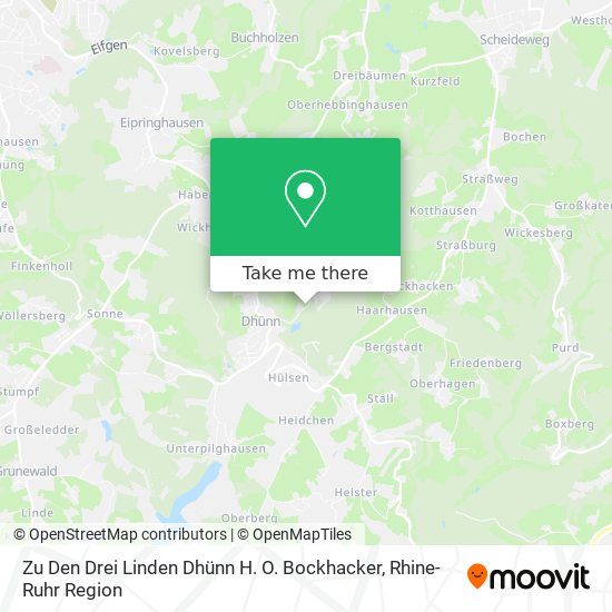 Zu Den Drei Linden Dhünn H. O. Bockhacker map