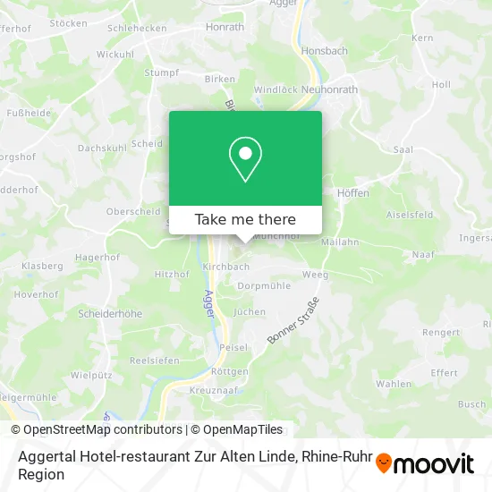 Карта Aggertal Hotel-restaurant Zur Alten Linde