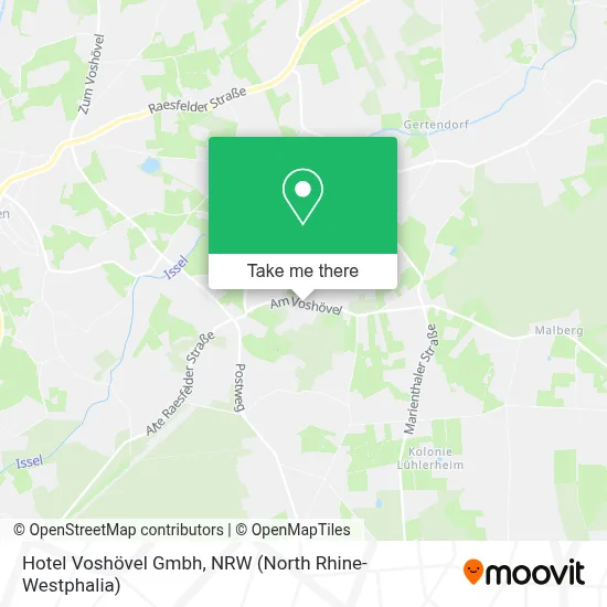 Hotel Voshövel Gmbh map