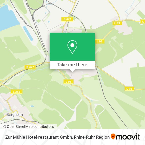 Карта Zur Mühle Hotel-restaurant Gmbh