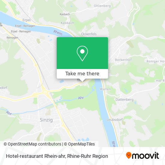 Hotel-restaurant Rhein-ahr map