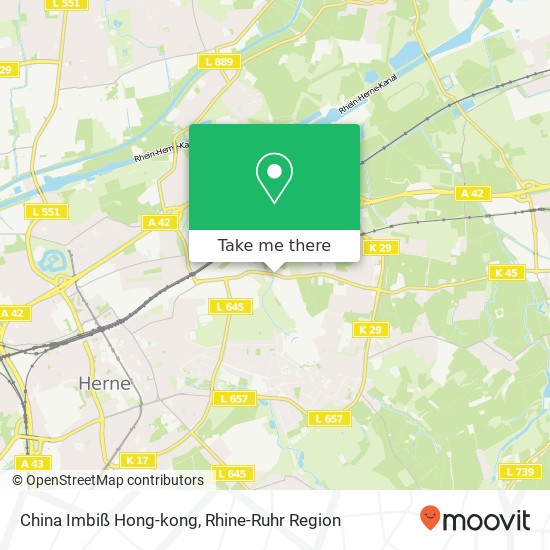 China Imbiß Hong-kong map