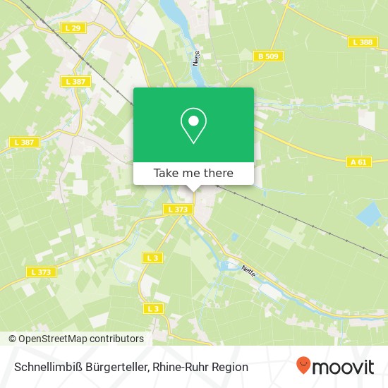 Schnellimbiß Bürgerteller map