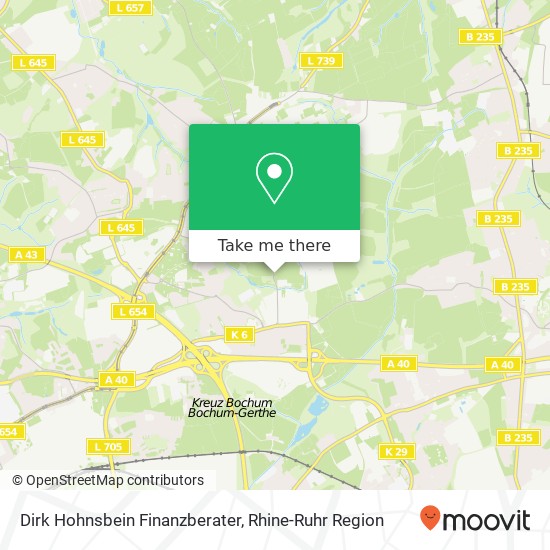Карта Dirk Hohnsbein Finanzberater