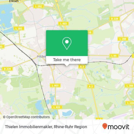 Thielen Immobilienmakler map