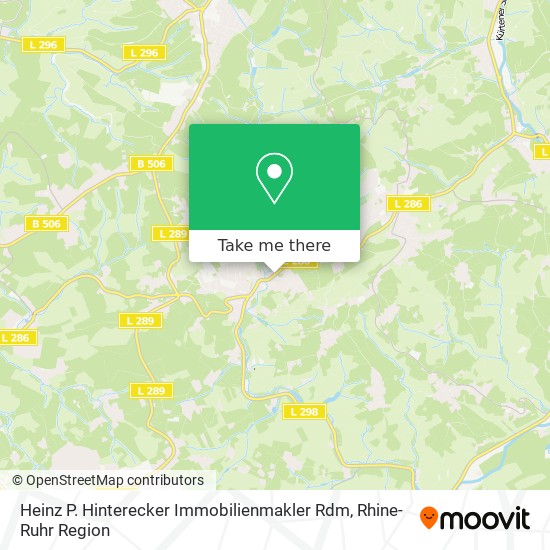 Heinz P. Hinterecker Immobilienmakler Rdm map