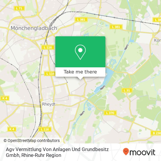 Agv Vermittlung Von Anlagen Und Grundbesitz Gmbh map