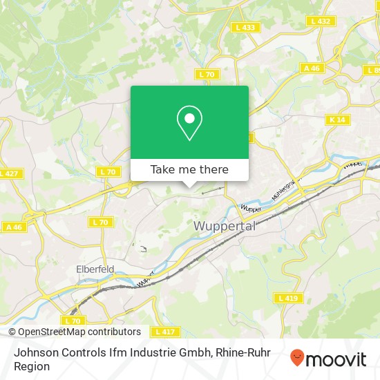 Johnson Controls Ifm Industrie Gmbh map