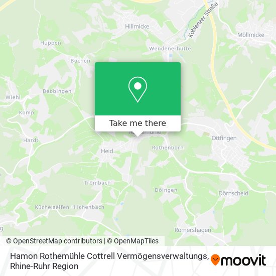 Hamon Rothemühle Cottrell Vermögensverwaltungs map