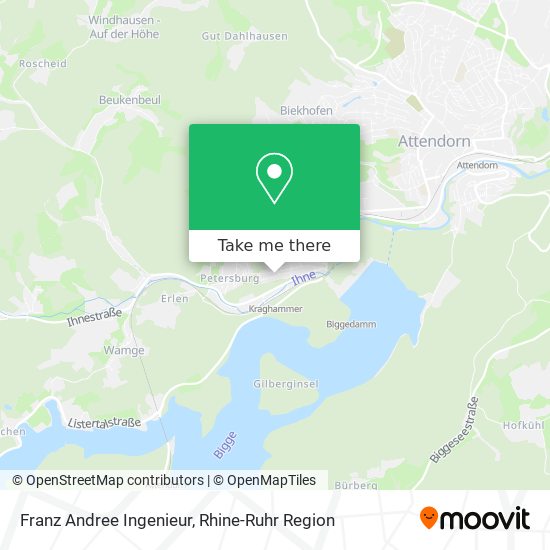 Franz Andree Ingenieur map