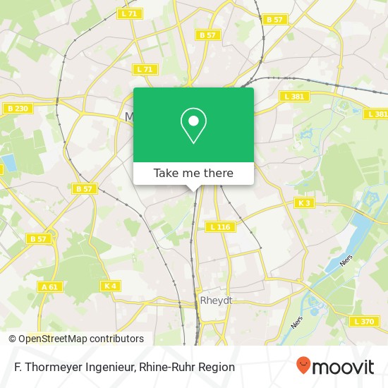 F. Thormeyer Ingenieur map