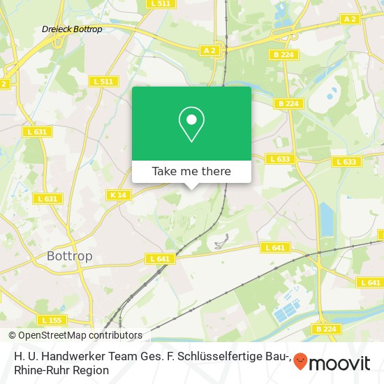 Карта H. U. Handwerker Team Ges. F. Schlüsselfertige Bau-