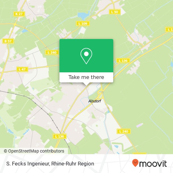 S. Fecks Ingenieur map