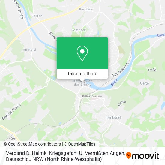 Verband D. Heimk. Kriegsgefan. U. Vermißten Angeh. Deutschld. map