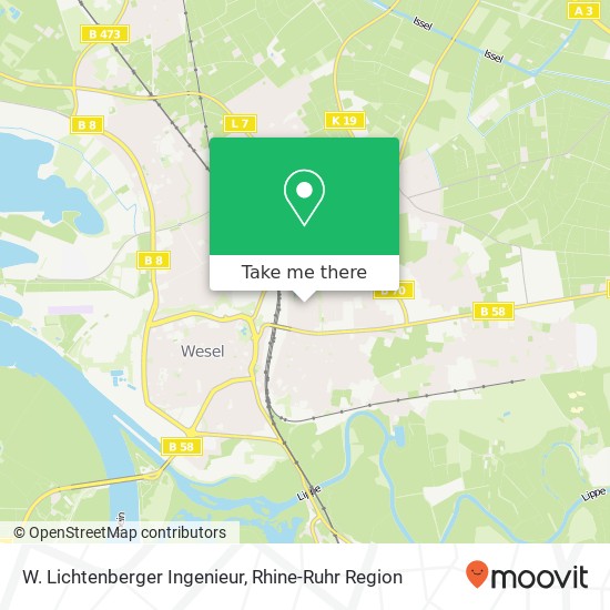 W. Lichtenberger Ingenieur map