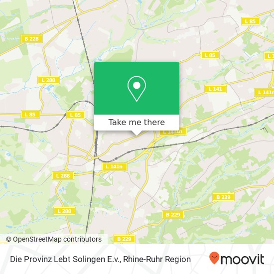 Карта Die Provinz Lebt Solingen E.v.