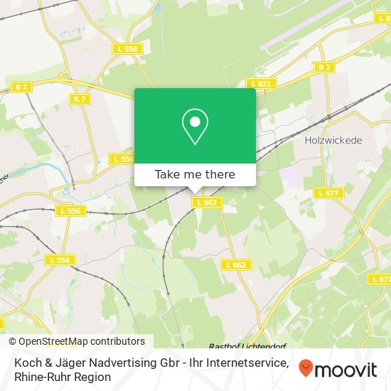 Koch & Jäger Nadvertising Gbr - Ihr Internetservice map