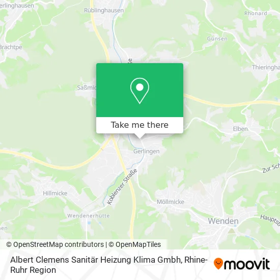 Карта Albert Clemens Sanitär Heizung Klima Gmbh