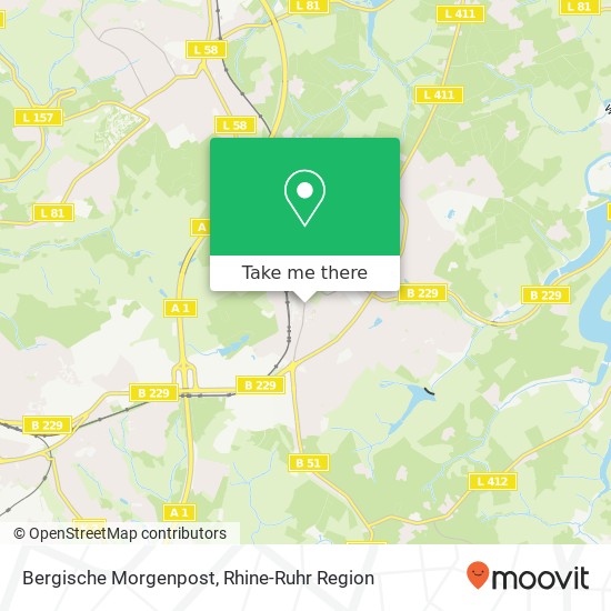 Bergische Morgenpost map