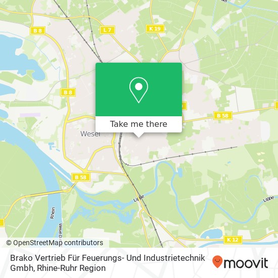 Brako Vertrieb Für Feuerungs- Und Industrietechnik Gmbh map