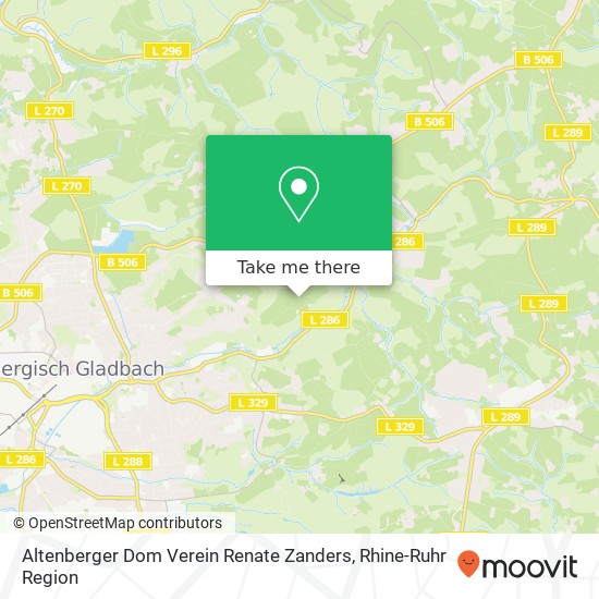 Altenberger Dom Verein Renate Zanders map