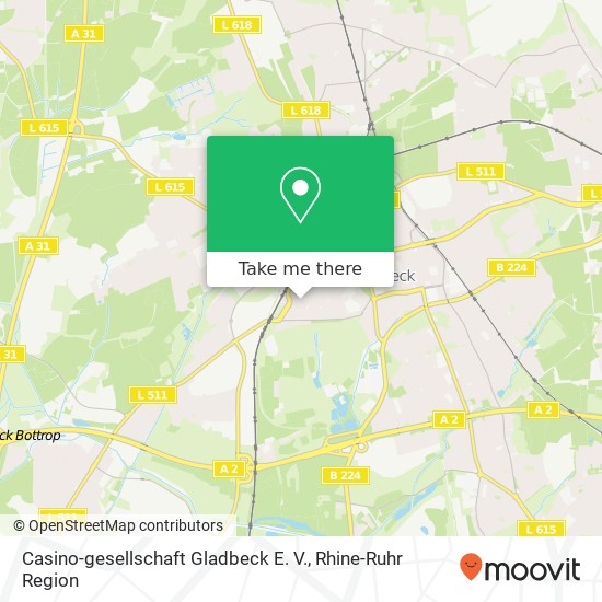 Casino-gesellschaft Gladbeck E. V. map