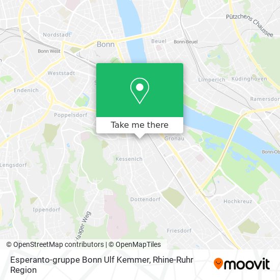 Esperanto-gruppe Bonn Ulf Kemmer map