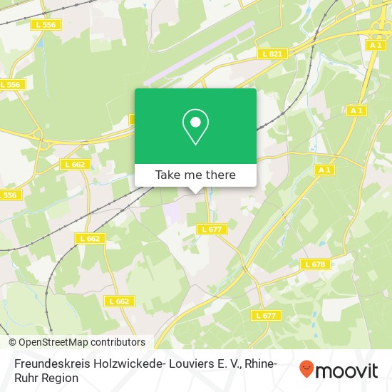 Freundeskreis Holzwickede- Louviers E. V. map