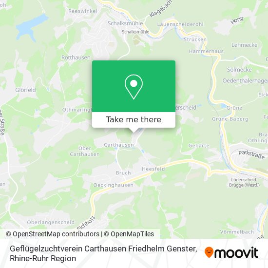 Geflügelzuchtverein Carthausen Friedhelm Genster map