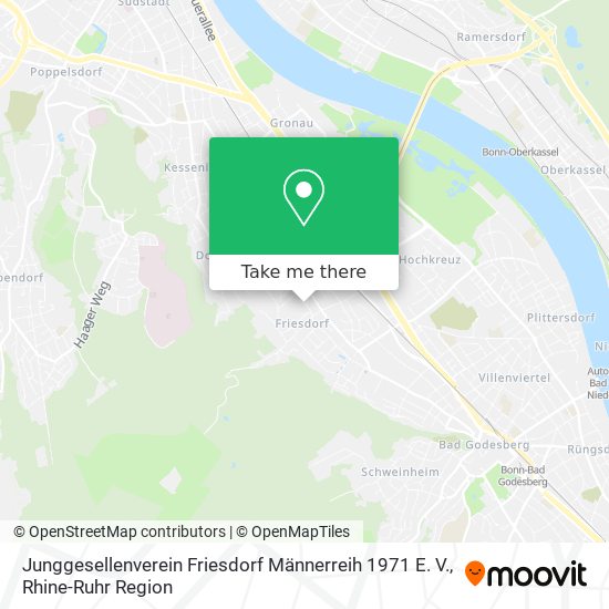 Junggesellenverein Friesdorf Männerreih 1971 E. V. map