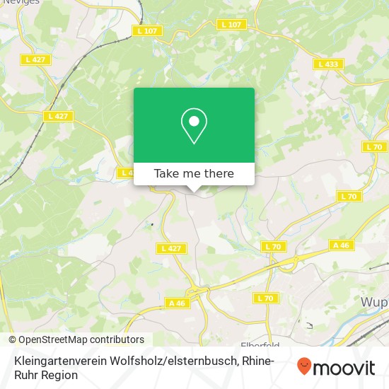 Kleingartenverein Wolfsholz / elsternbusch map